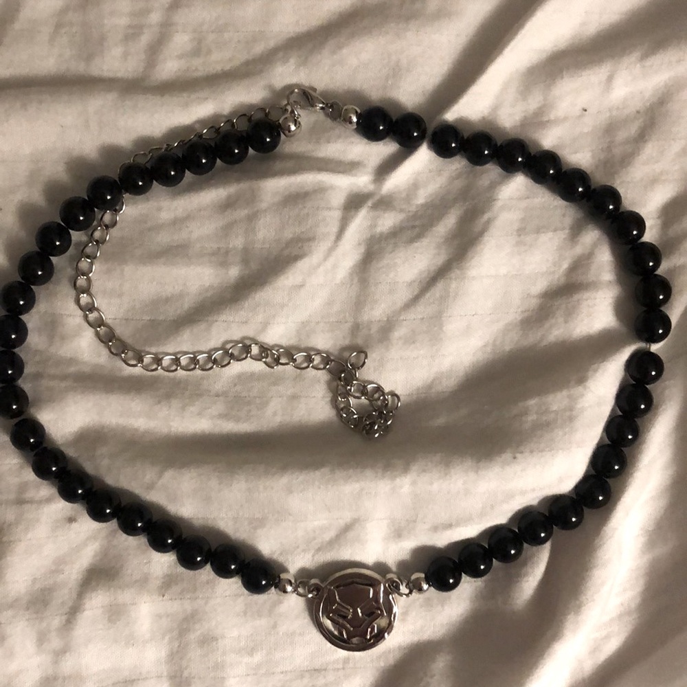 Black panther necklace